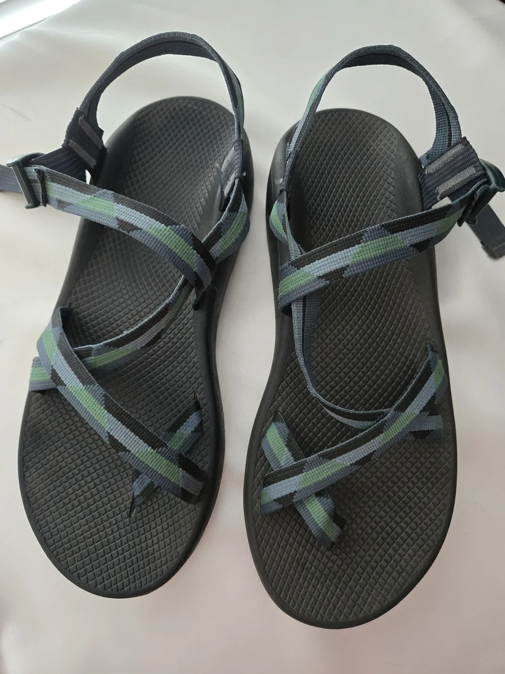 Chaco Z/1 Classic Outdoor Sport Sandals Men's Size 14 Blue Green Hiking